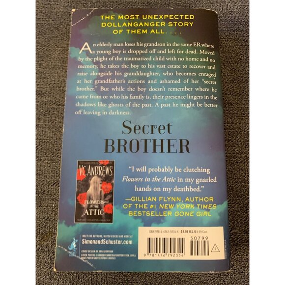 V.C. Andrews "Secret Brother" Paperback Novel - Picture 2 of 5